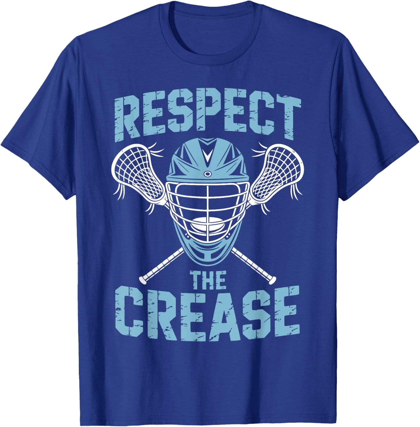 Lacrosse Goalie Crease Lax Goalkeeper T-Shirt - T-Shirt | Royal
