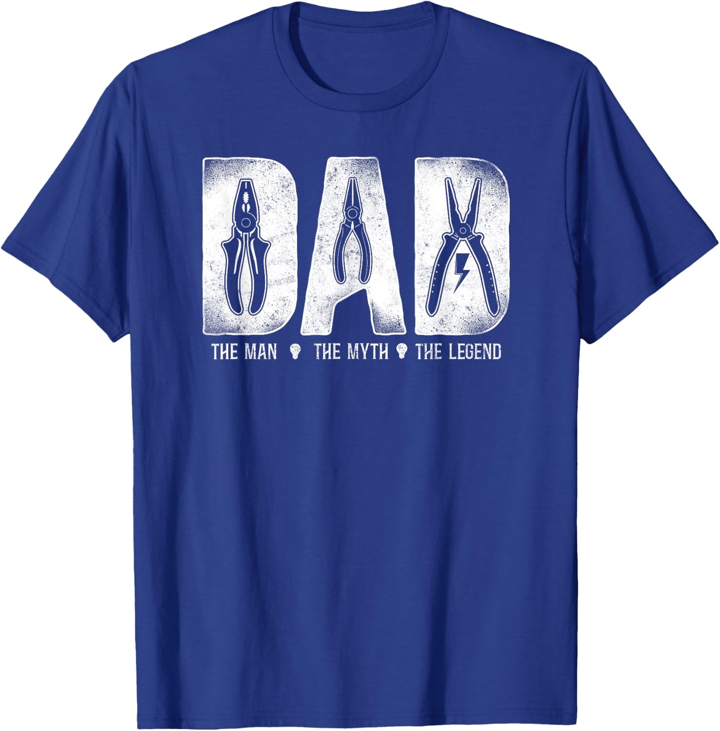 Electrician Dad Father T-Shirt - T-Shirt | Royal