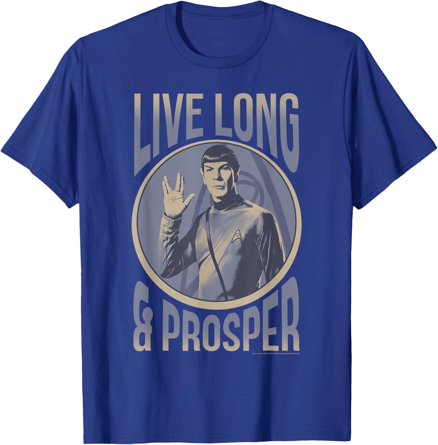 Star Trek: The Original Series Vintage Live Long & Prosper T-Shirt - T-Shirt | Royal