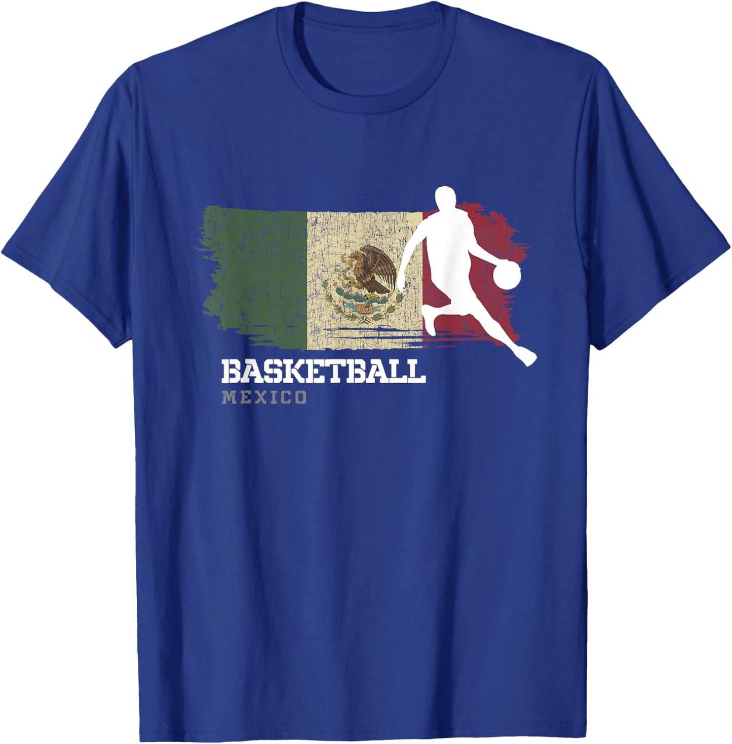 Mexico Basketball Team B-Ball Basketball T-Shirt - T-Shirt | Royal
