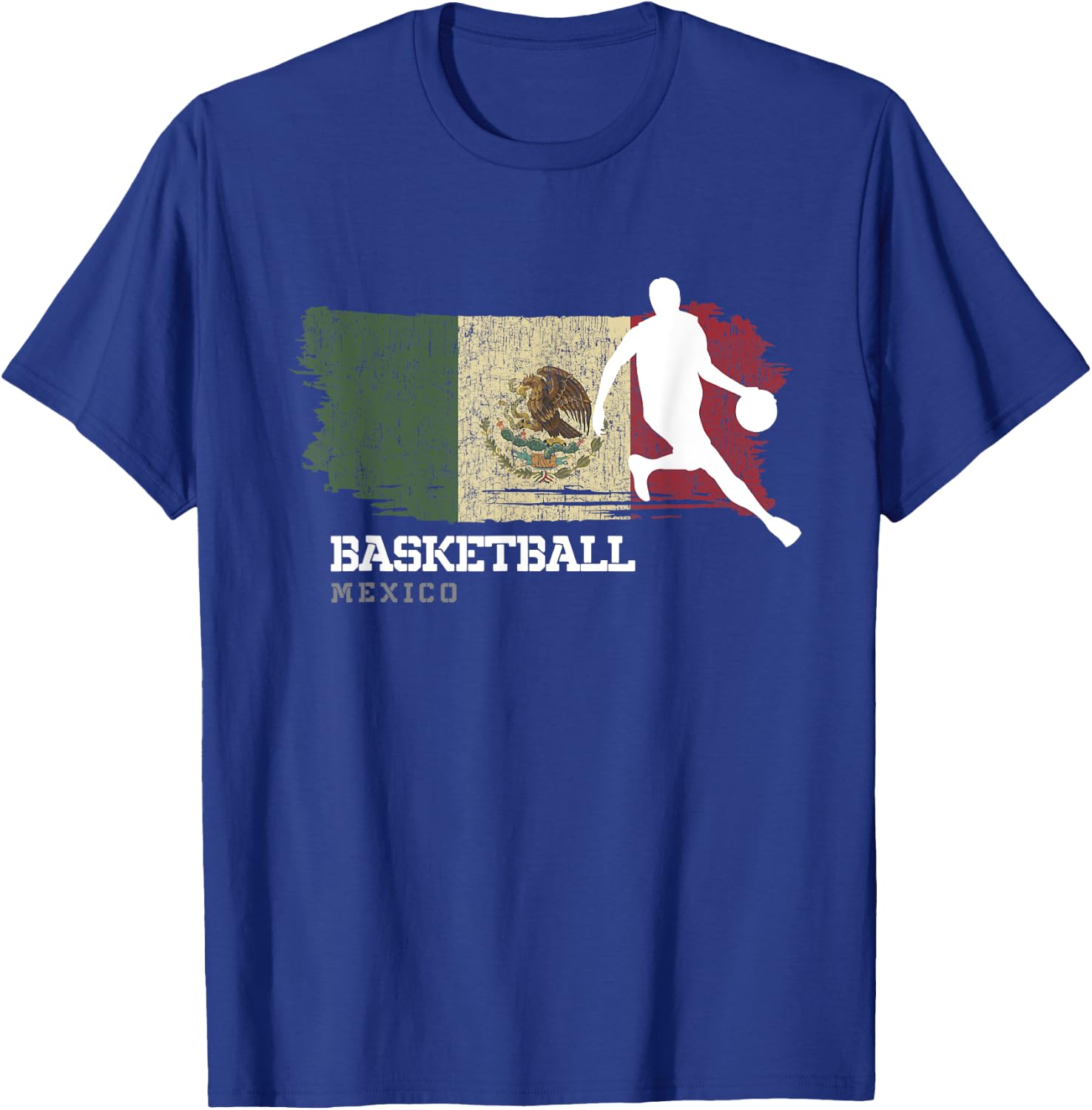 Mexico Basketball Team B-Ball Basketball T-Shirt - T-Shirt | Royal