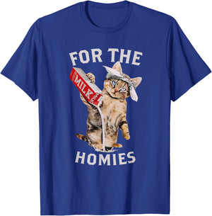 Milk Cat For The Homies Lover Kids Women T-Shirt - T-Shirt | Royal