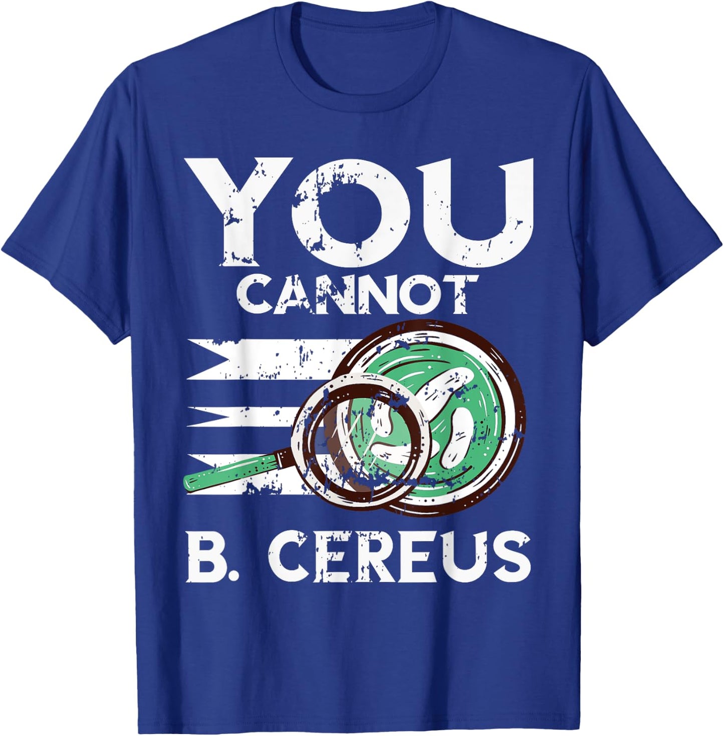 Microbiologist Vintage Bacteria Cereus Microscope Science T-Shirt - T-Shirt | Royal