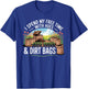 Funny I Spend Free Time with Hoes & Dirt Bags Gardening T-Shirt - T-Shirt | Royal