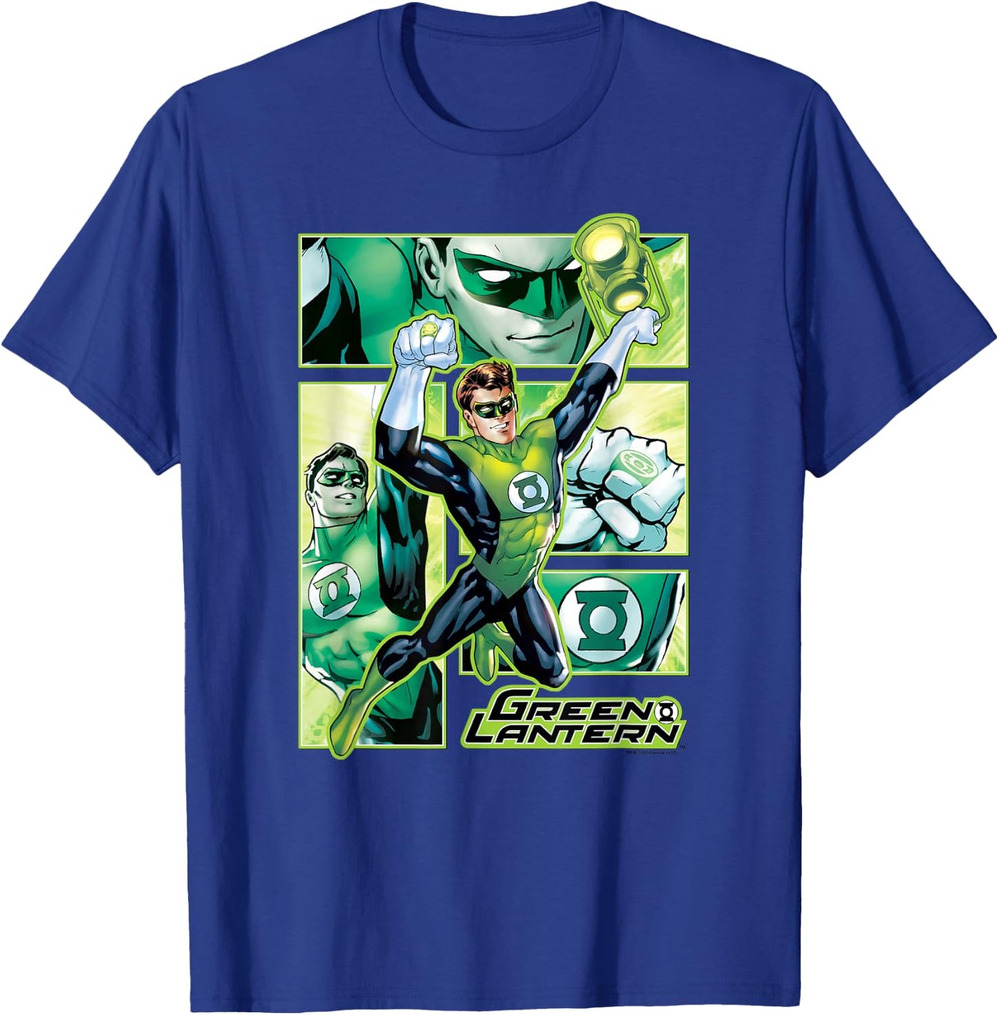 Green Lantern Panels T-Shirt - T-Shirt | Royal