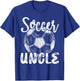 Soccer Uncle Family Matching Team Player Soccer Ball T-Shirt - T-Shirt | Royal