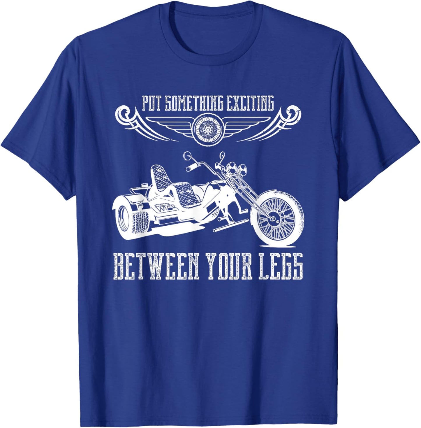 Funny Triker Motortrike Motorcycle Trike Three Wheeler T-Shirt - T-Shirt | Royal