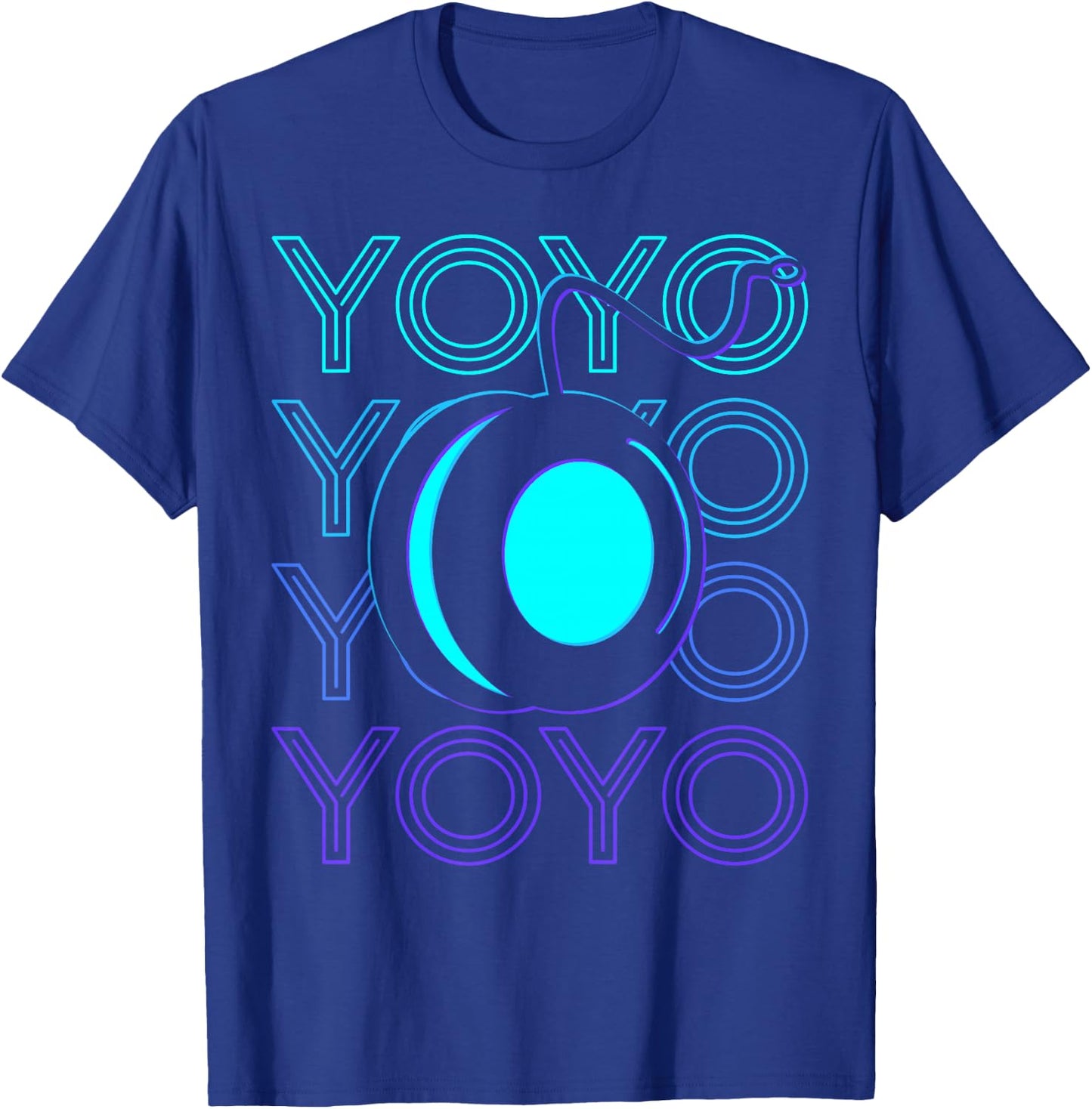 Yoyo Player Retro T-Shirt - T-Shirt | Royal