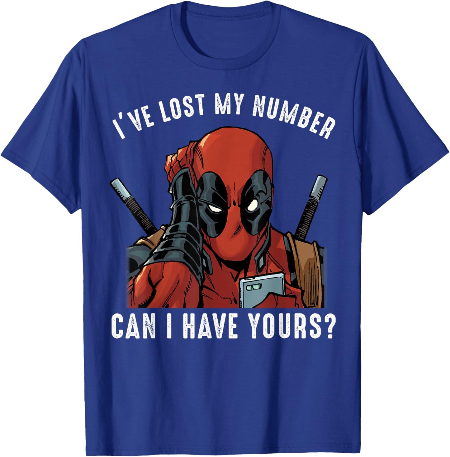 Marvel Deadpool I've Lost My Number Can I Have Yours T-Shirt - T-Shirt | Royal