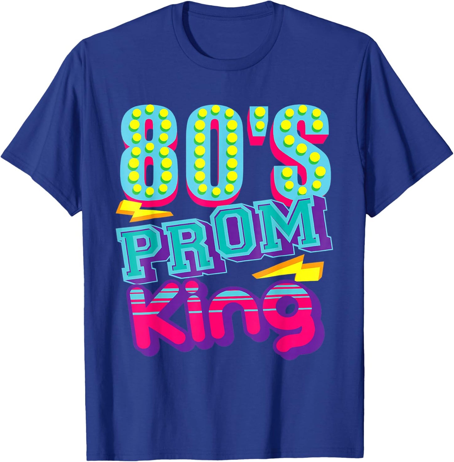 80's Prom King -Funny Disco Throwback Nostalgic Gifts T-Shirt - T-Shirt | Royal