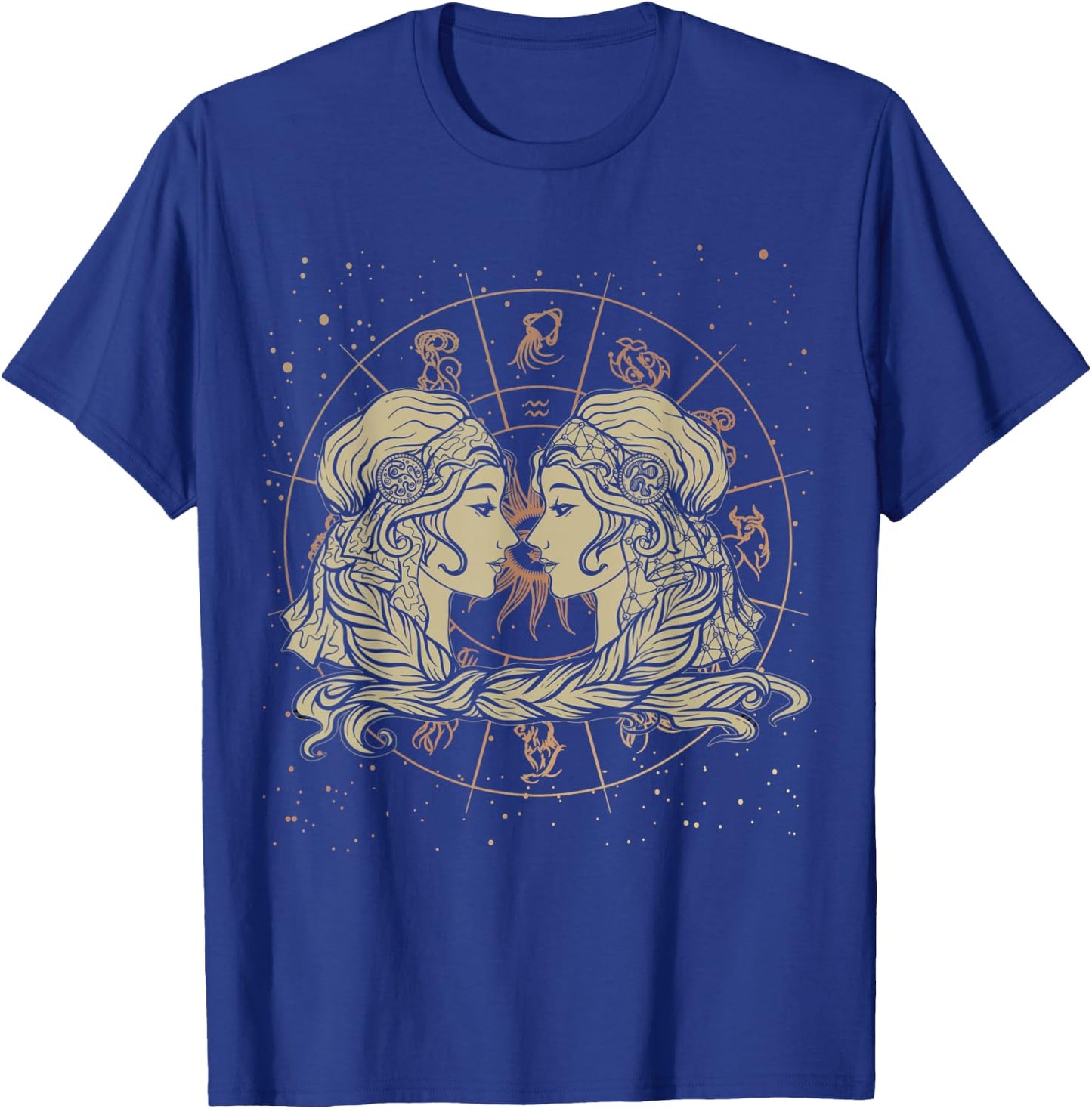 Gemini Birthday Born in May or June Zodiac Gemini T-Shirt - T-Shirt | Royal