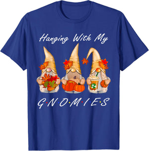 Funny Thanksgiving Shirts Gnome - Gnomies Lover T-Shirt - T-Shirt | Royal