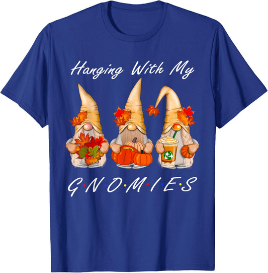 Funny Thanksgiving Shirts Gnome - Gnomies Lover T-Shirt - T-Shirt | Royal