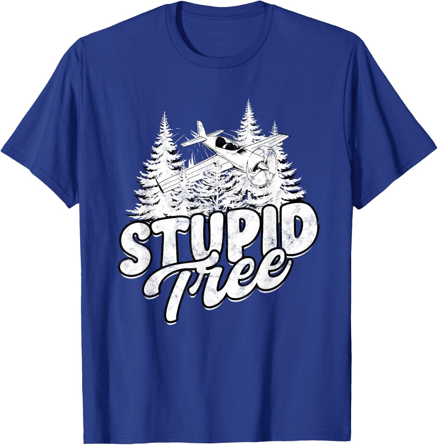 RC Plane Stupid Tree T-Shirt - T-Shirt | Royal