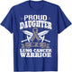 Proud Daughter Of A Lung Cancer Warrior Carcinoma Awareness T-Shirt - T-Shirt | Royal