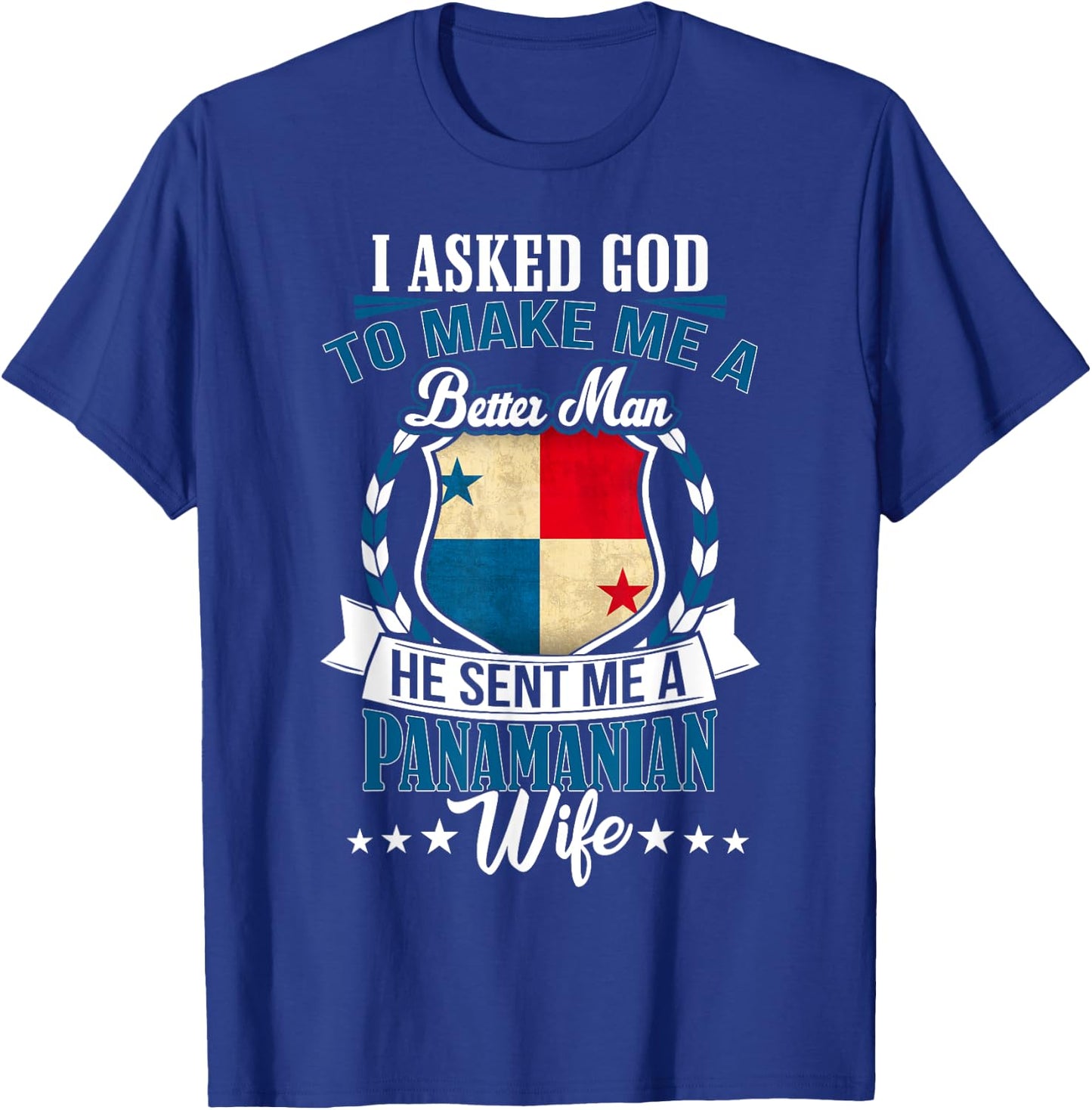 I Love my Panamanian Wife Anniversary for Husband T-Shirt - T-Shirt | Royal