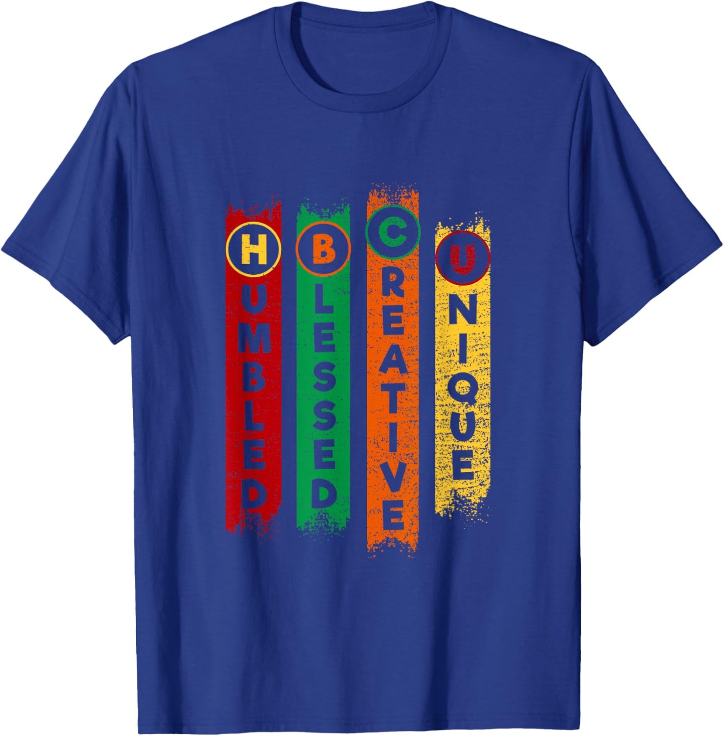 HBCU Humbled Blessed Creative Unique Black College T-Shirt - T-Shirt | Royal