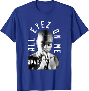 Tupac Shakur Me Against the World Classic Fit - Black, Cotton, Polyester, Short Sleeve T-Shirt - T-Shirt | Royal