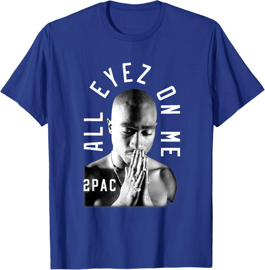 Tupac Shakur Me Against the World Classic Fit - Black, Cotton, Polyester, Short Sleeve T-Shirt - T-Shirt | Royal