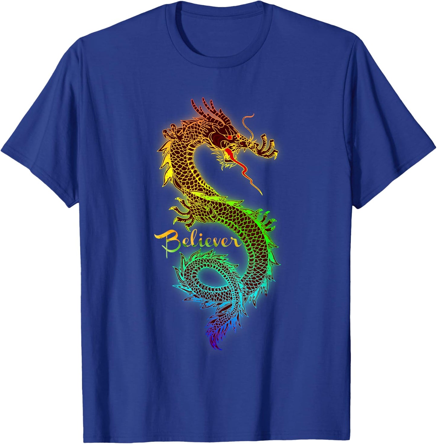 Dragon Believer - Imagine this Gift Dragon Fans T-Shirt - T-Shirt | Royal