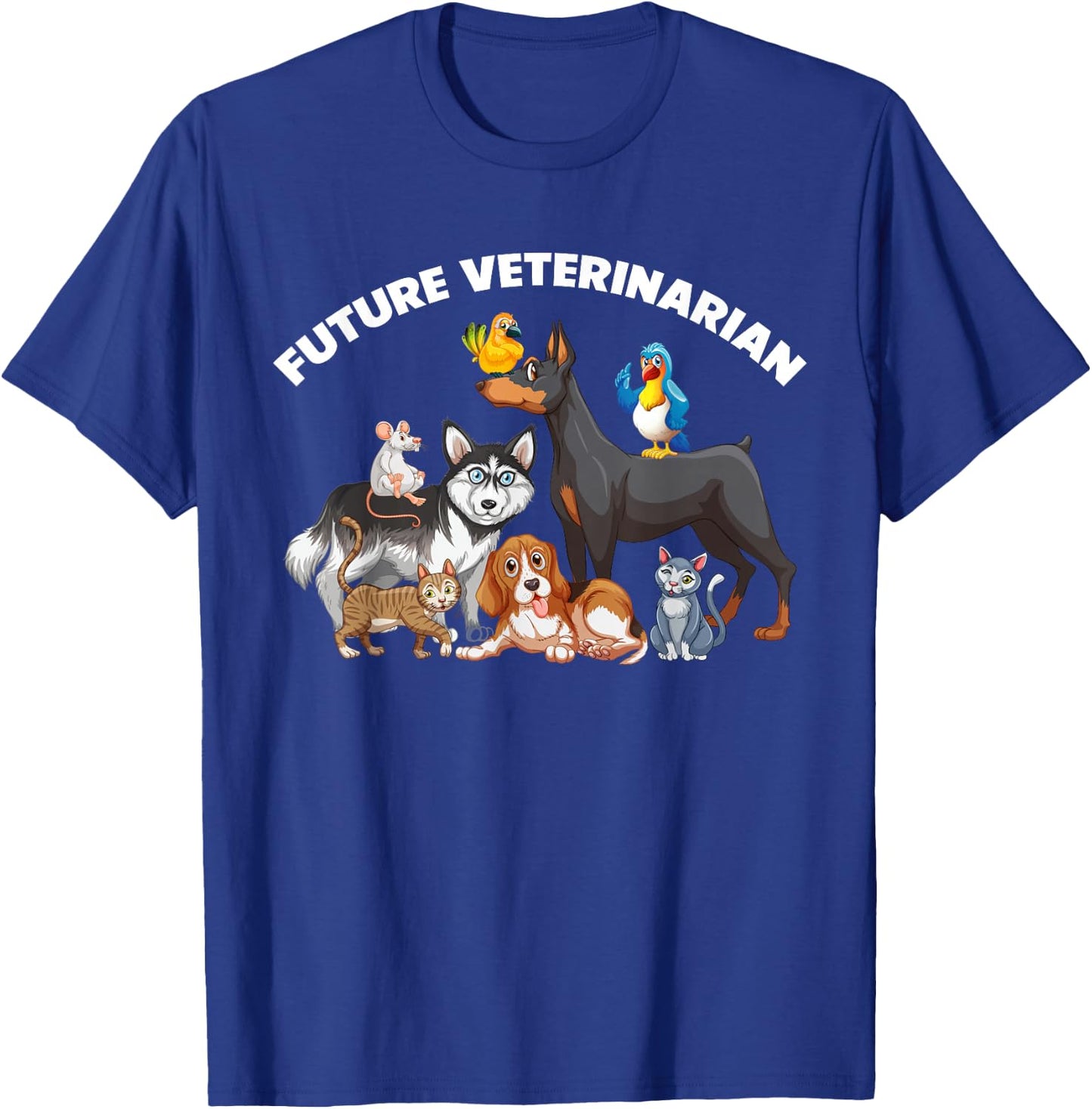 Future Veterinarian Gifts for Kids Boy Girl Vet Assistant T-Shirt - T-Shirt | Royal