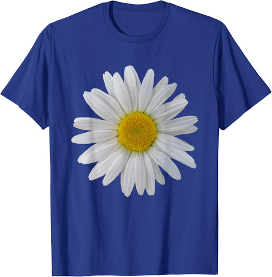 White Daisy Flower, Blooming Daisy, Blooms, Flowery, Daisies T-Shirt - T-Shirt | Royal