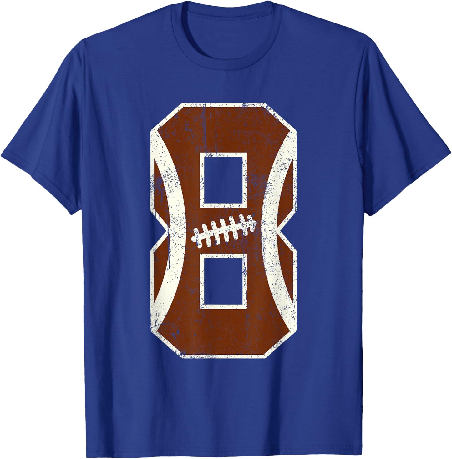 8th Birthday Football Lovers Bdy Boy 8 Year Old Girl T-Shirt - T-Shirt | Royal