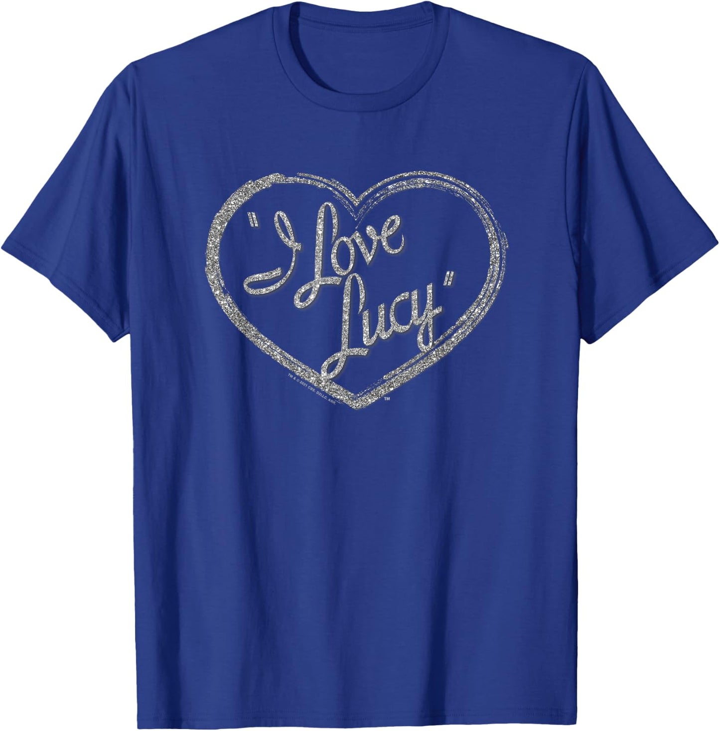 I Love Lucy Silver Logo T-Shirt - T-Shirt | Royal