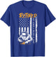 Retired Welder Patriotic USA Flag Skilled Trades T-Shirt - T-Shirt | Royal