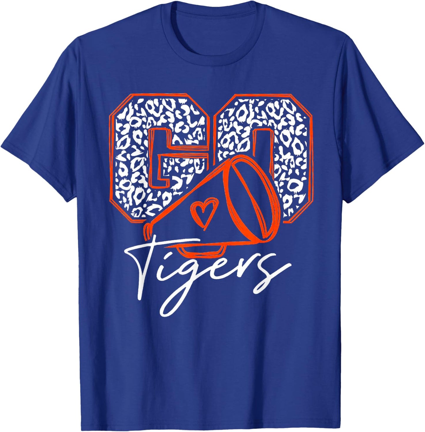 Go Cheer Tigers Football T-Shirt - T-Shirt | Royal