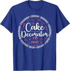 Cake Decorator Cake Baker Cake Decorating Cake Artist T-Shirt - T-Shirt | Royal
