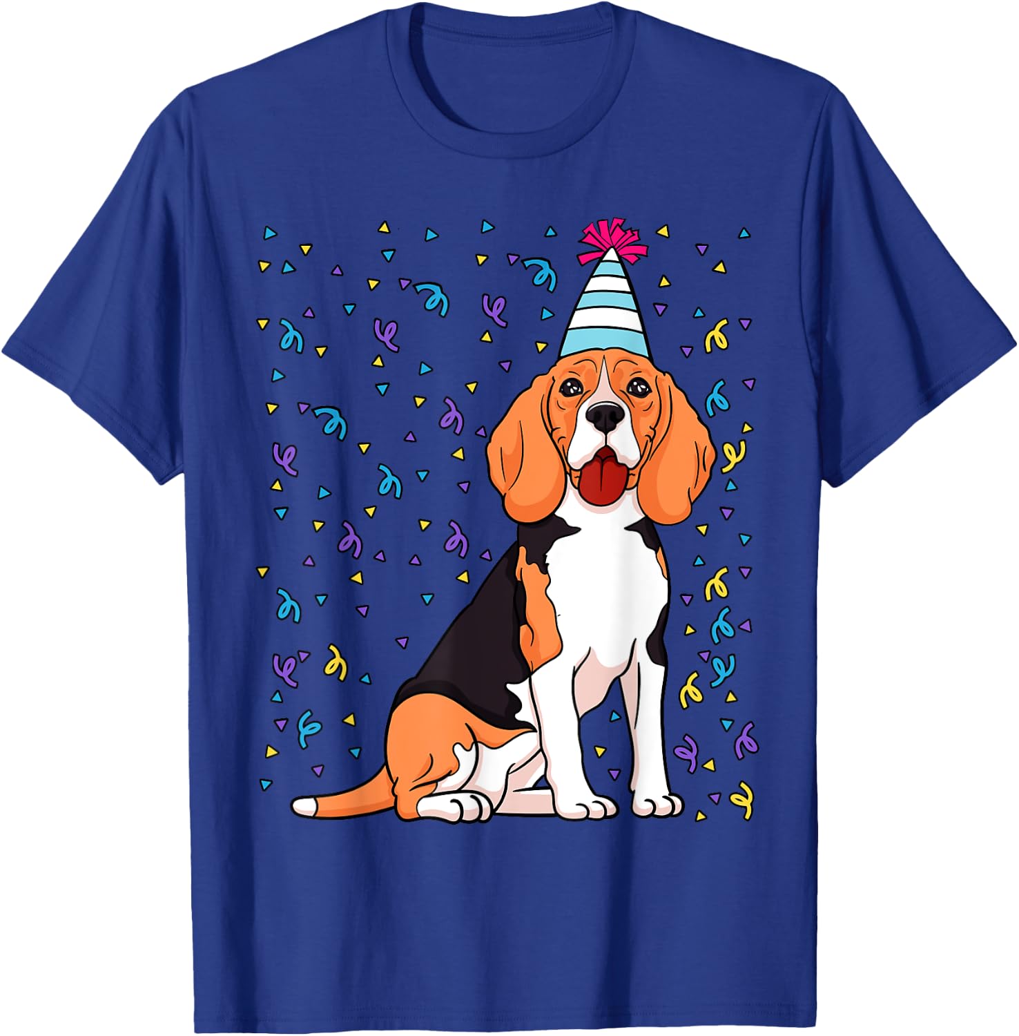 Beagle Dog Birthday Celebration Animal Bday Party Lover T-Shirt - T-Shirt | Royal