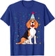 Beagle Dog Birthday Celebration Animal Bday Party Lover T-Shirt - T-Shirt | Royal