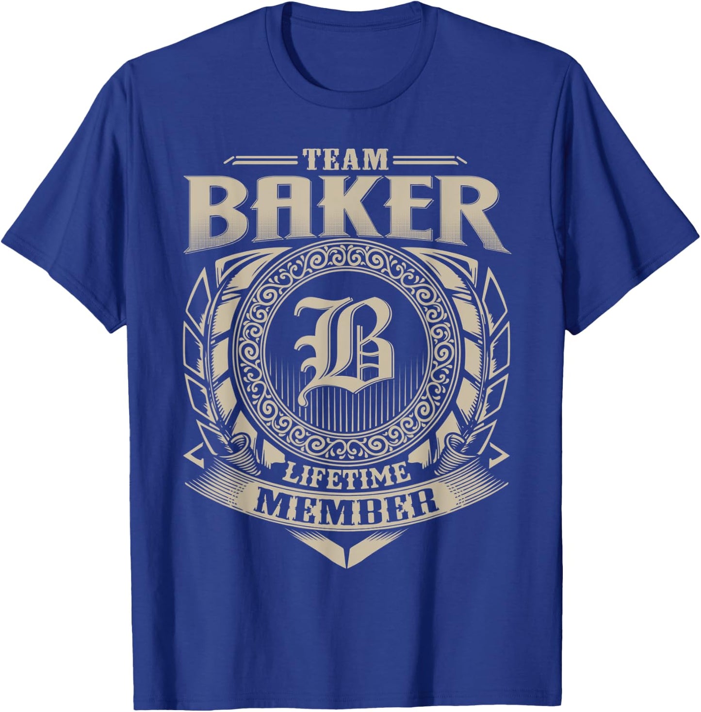 Team BAKER Lifetime Member Vintage BAKER Family T-Shirt - T-Shirt | Royal
