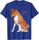 Basenji Shirt Dog Mom Dad Love Puppy Cute Love is Pet Women Girls Kids T-Shirt - T-Shirt | Royal