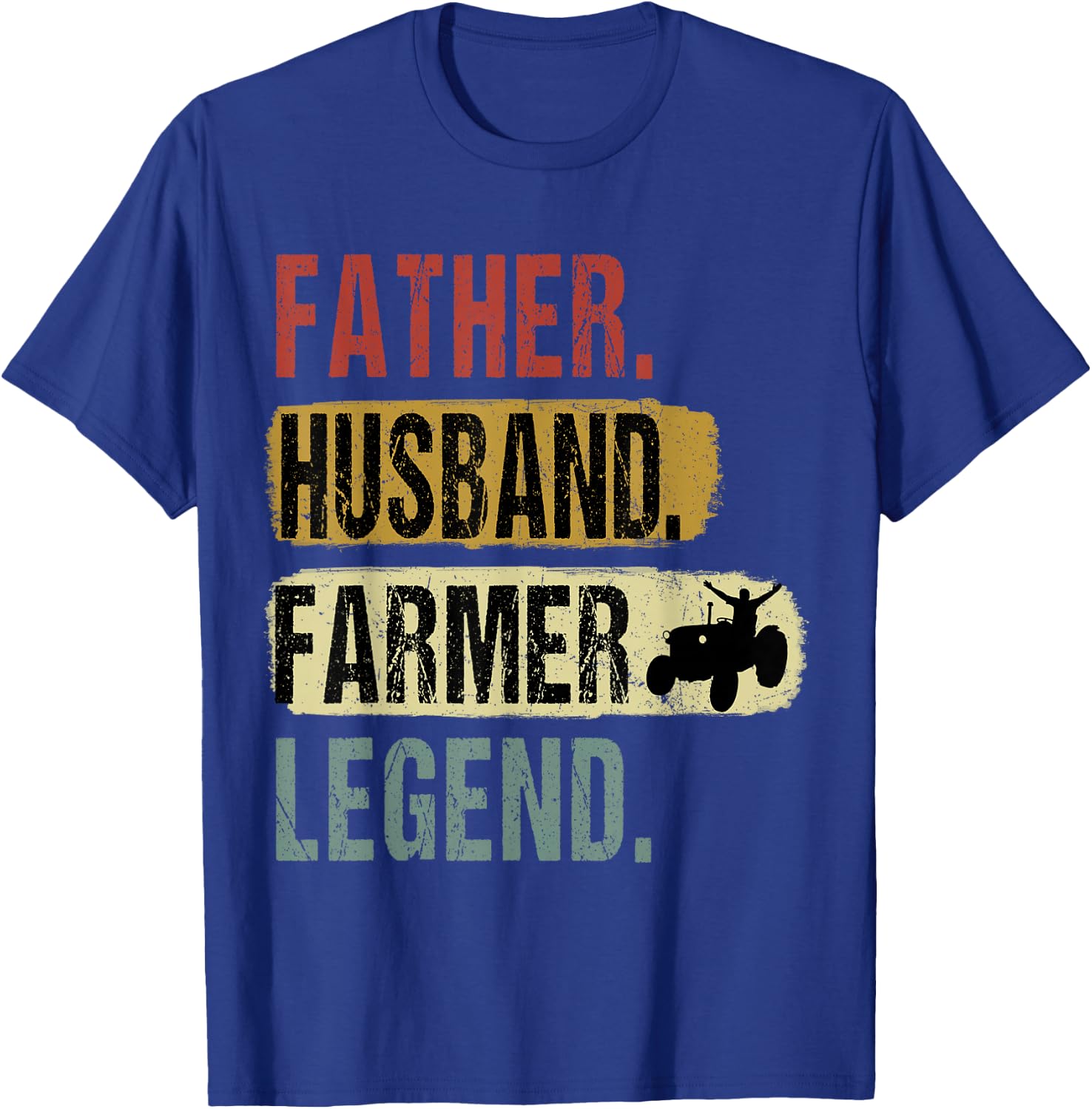 Father Husband Farmer Legend Farmer Dad Father's Day T-Shirt - T-Shirt | Royal