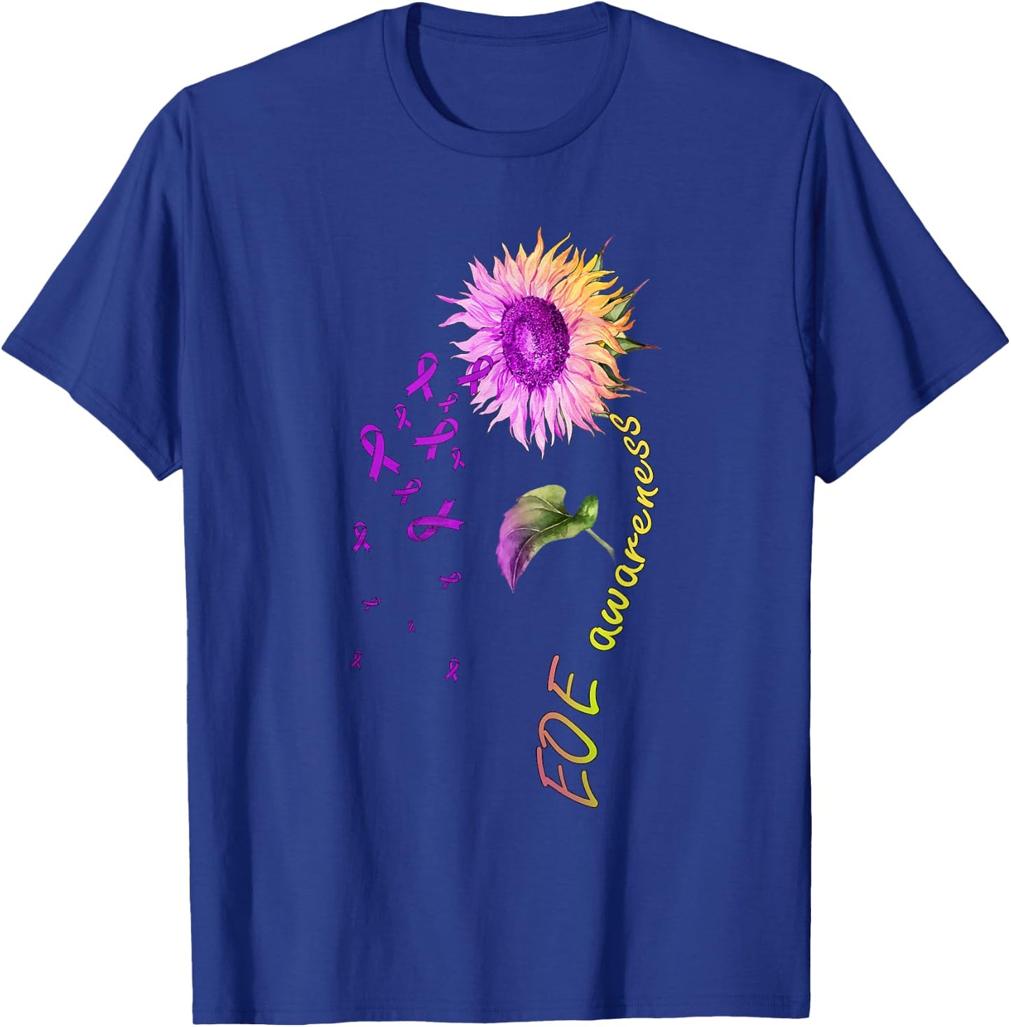 EOE Awareness Sunflower T-Shirt - T-Shirt | Royal