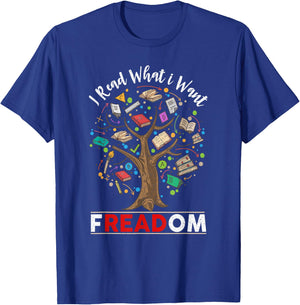 Vintage Censorship Freedom Reading Nerd I Read Banned Books Small T-Shirt - T-Shirt | Royal