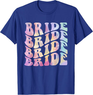 Bride To Be Bridal Shower Groovy Bachelorette Party Matching T-Shirt - T-Shirt | Royal
