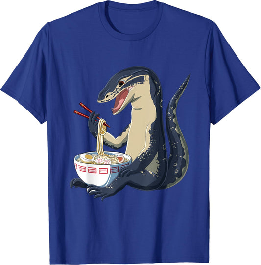 Funny Japanese Anime Ramen Noodles Waran Komodowaran T-Shirt - T-Shirt | Royal