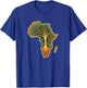 African Roots Africa Map Melanin Juneteenth T-Shirt - T-Shirt | Royal