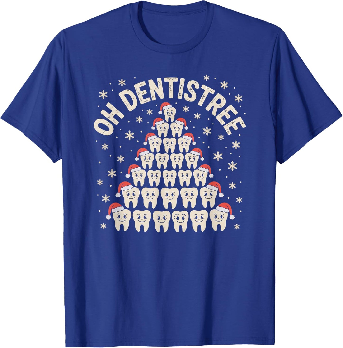 Christmas Dentist Tree Dental Oh Dentistree Tooth Tree T-Shirt - T-Shirt | Royal