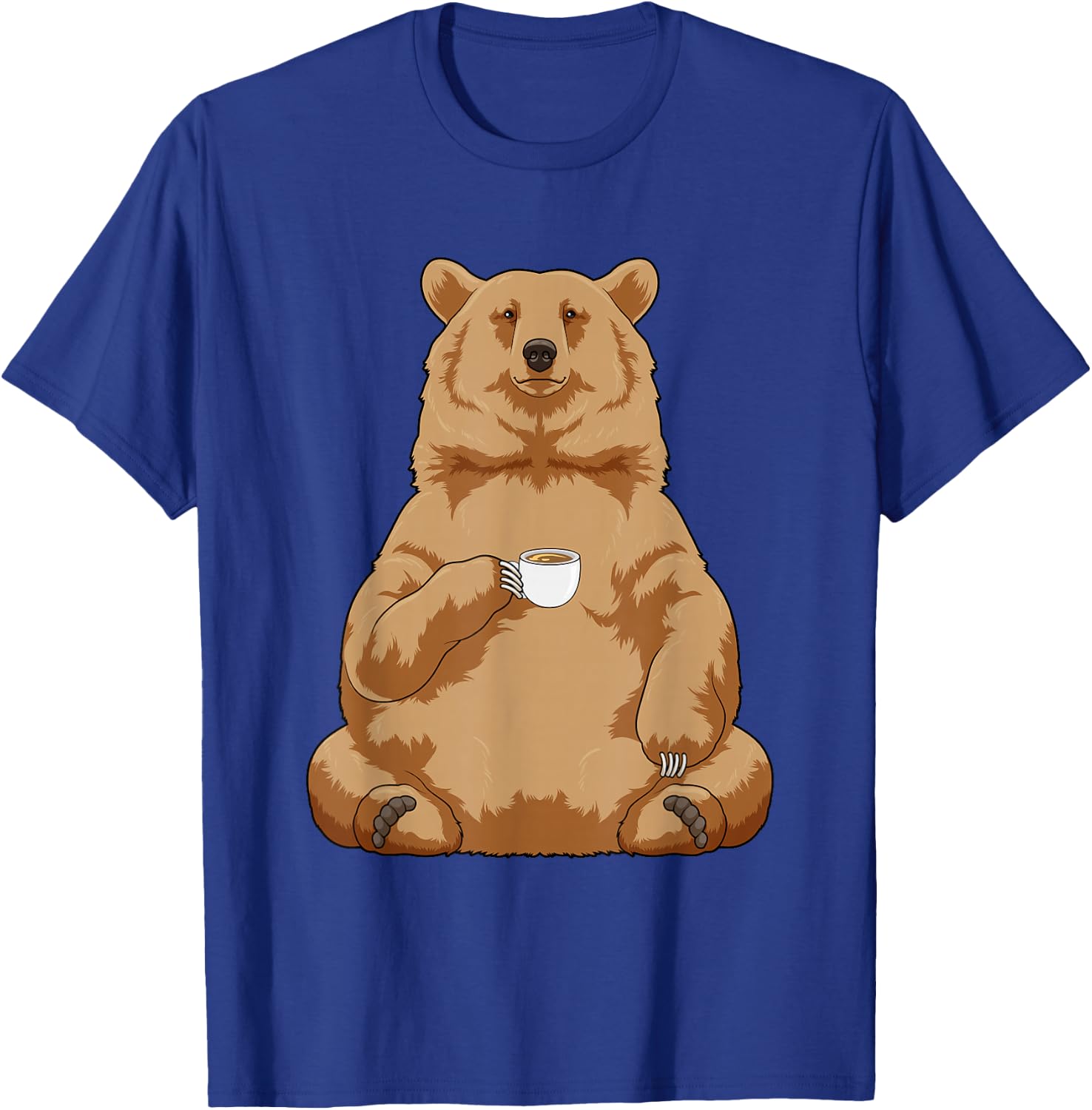 Bear Coffee Mug T-Shirt - T-Shirt | Royal