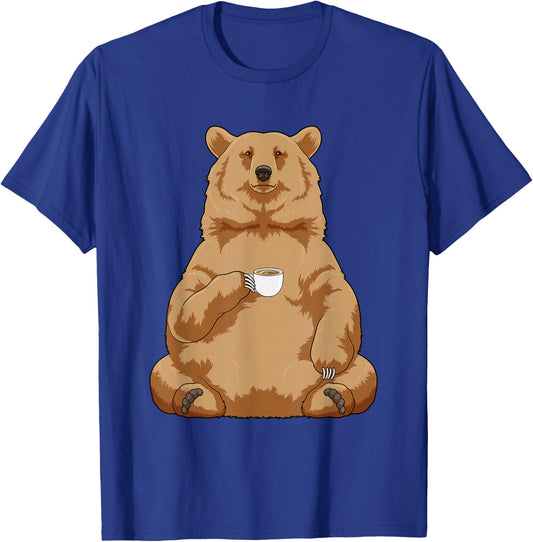 Bear Coffee Mug T-Shirt - T-Shirt | Royal