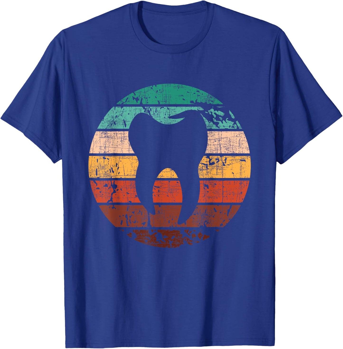 Retro Molar Tooth - Dentist Dental Assistant Dentistry DDS T-Shirt - T-Shirt | Royal