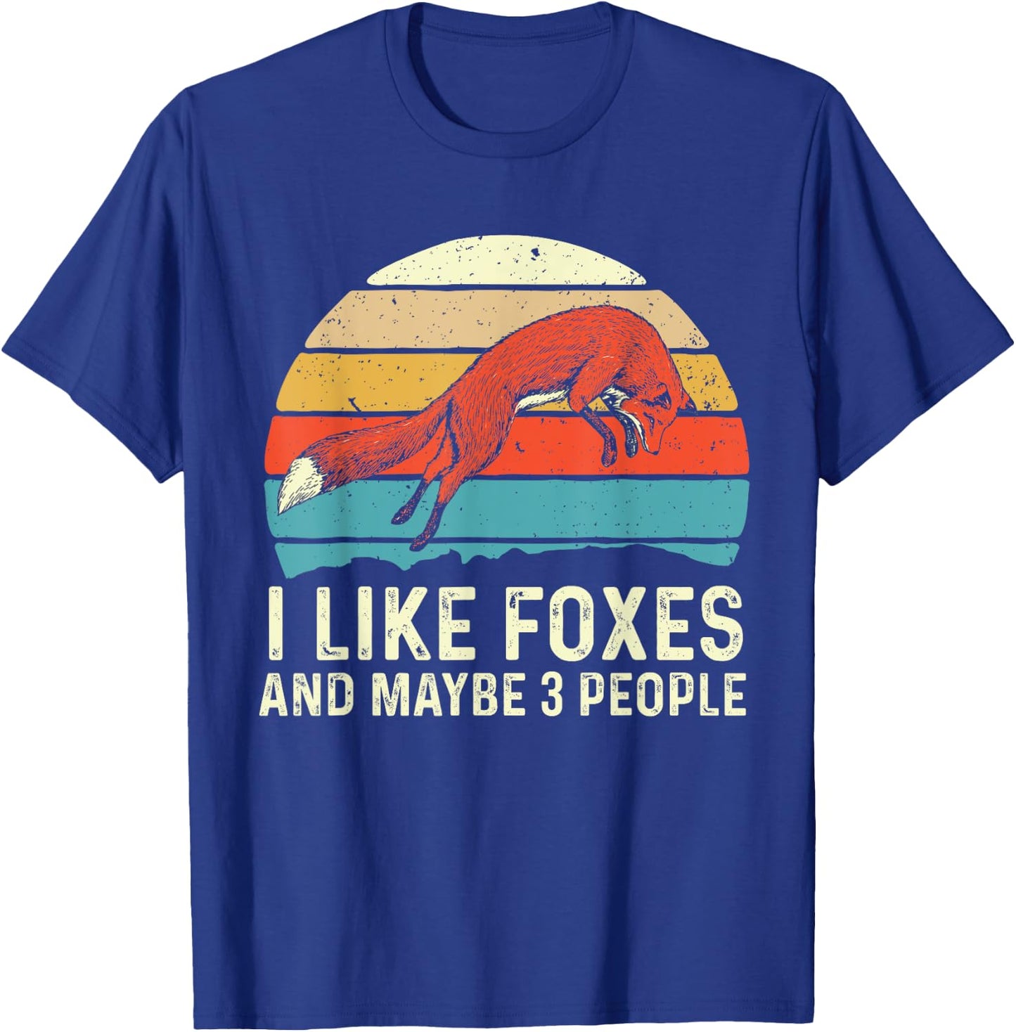 I Like Foxes - Zookeeper Fox Lover Hiker Camper T-Shirt - T-Shirt | Royal