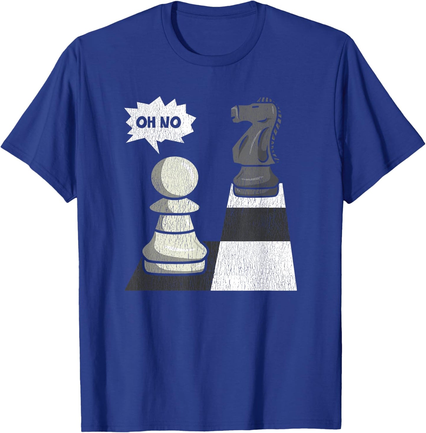 Chess Funny Move Knight To Pawn Funny Chess Player T-Shirt - T-Shirt | Royal