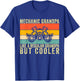 Mechanic Grandpa Design Father Day T-Shirt - T-Shirt | Royal