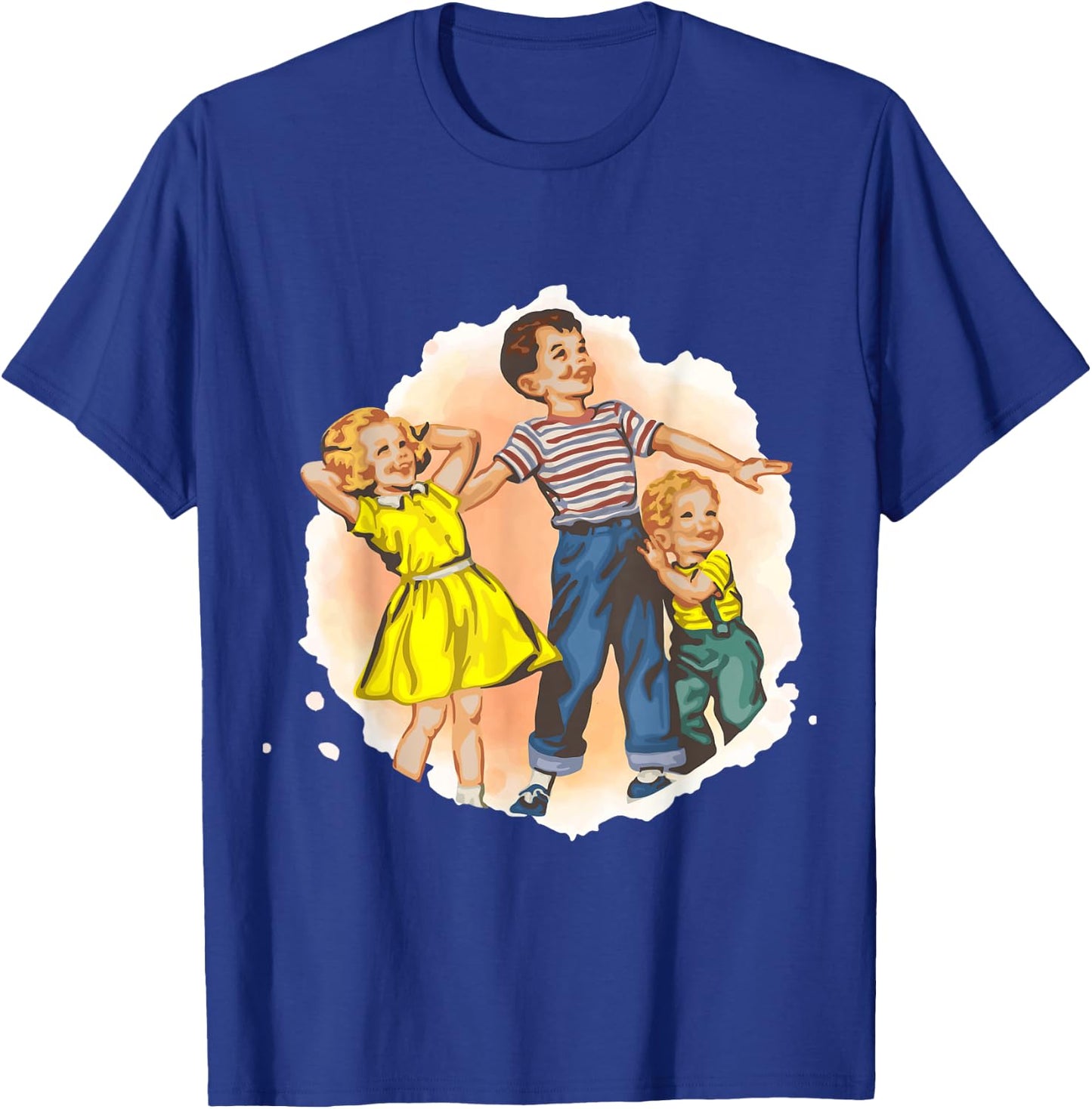Dick and Jane with Baby T-Shirt - T-Shirt | Royal
