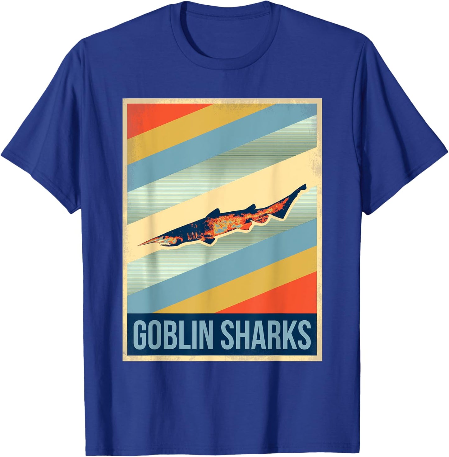 Vintage Goblin Sharks T-Shirt - T-Shirt | Royal